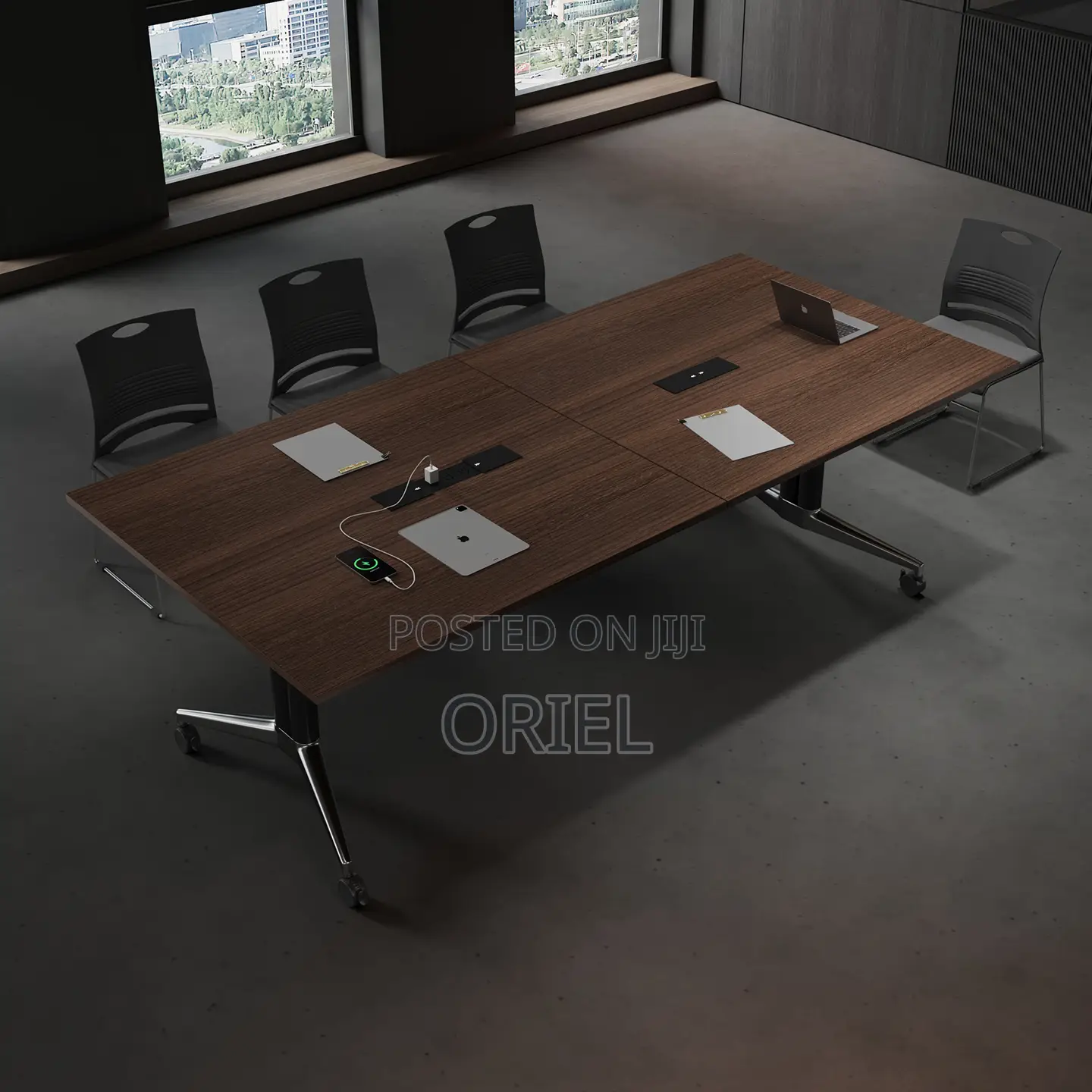 Office Table : 2.4m Foldable Boardroom Table