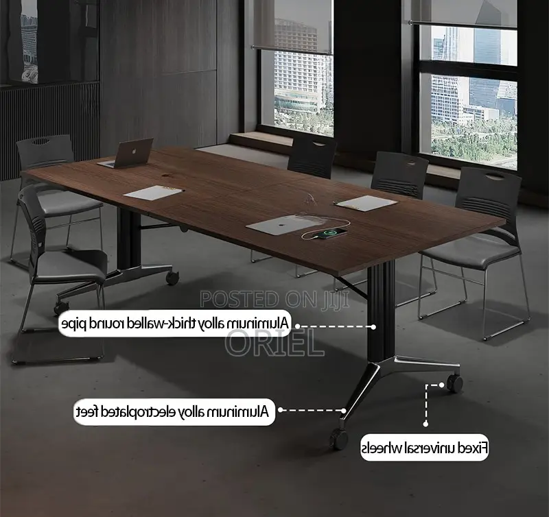 Office Table : 2.4m Foldable Boardroom Table