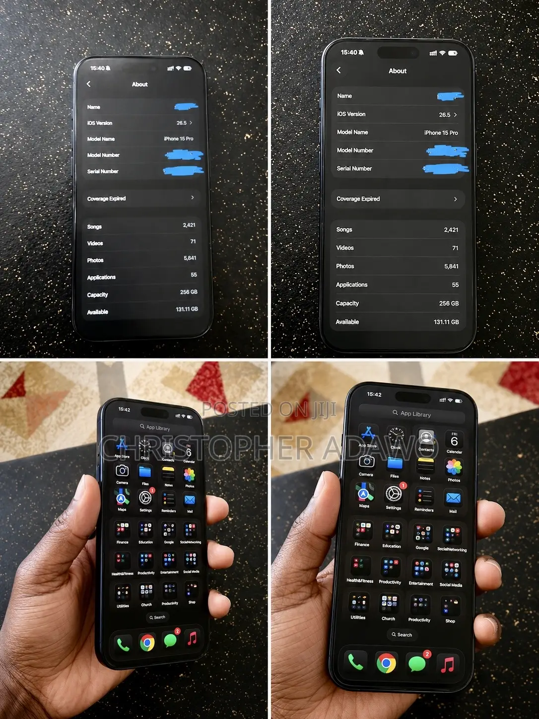 Apple iPhone 15 Pro 256 GB Blue