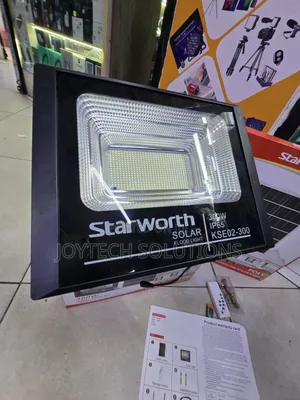 Powerful 300w Led Solar Flood Light With Solar Panel | Waterproof Ip65