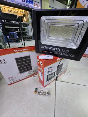 200w Starworth Solar Flood Light With Solar Panel Remote | Ip65 Wp