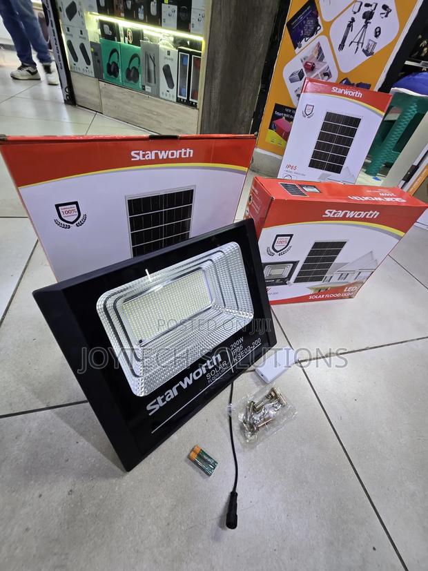 Original 200w Solar Security Flood Light With Solar Panel Included | - thumbnail 2