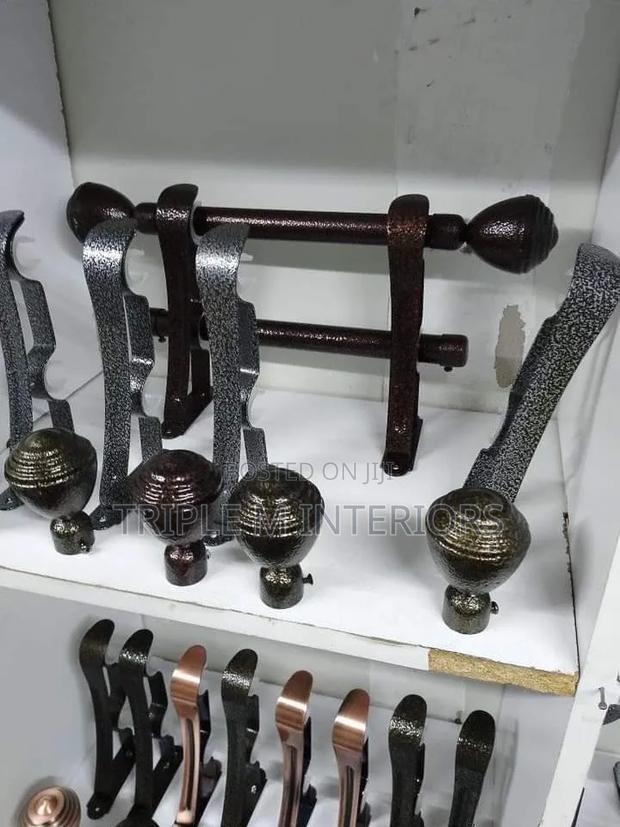 High End Styling Jua Kali Curtain Rod Accessories