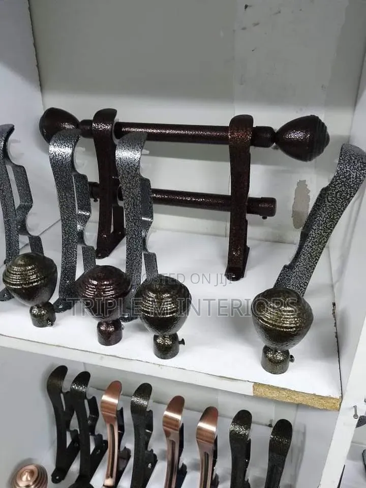 High End Styling Jua Kali Curtain Rod Accessories