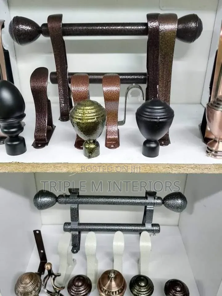High End Styling Jua Kali Curtain Rod Accessories