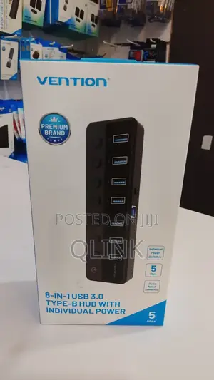 Vention Usb B to Usb 3.0 X7 Hub With Individual Power Switches
