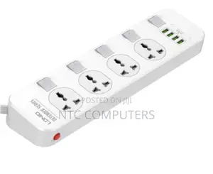 Ldnio 2500w 4 Sockets4 Usb Port And Power Surge Protector (Sc4408)