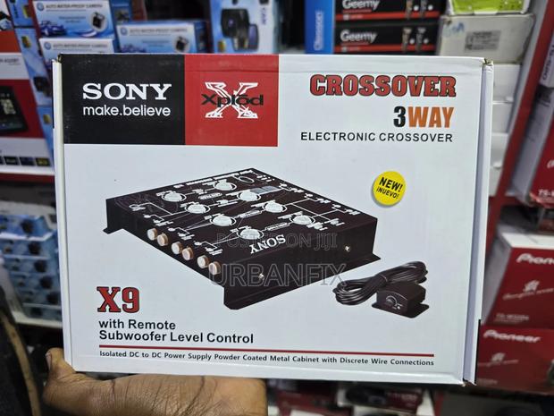 Sony X9 3-Way Digital Crossover With Remote Subwoofer Level Controller
