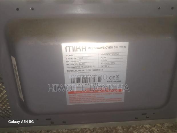 Mika 20l Digital Microwave Oven – White – Excellent Condition - thumbnail 4