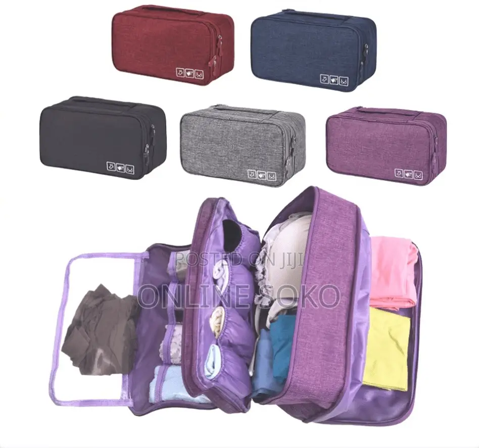 Multipurpose Travel Underwear Toiletry Makeup Organizer Storage Bag