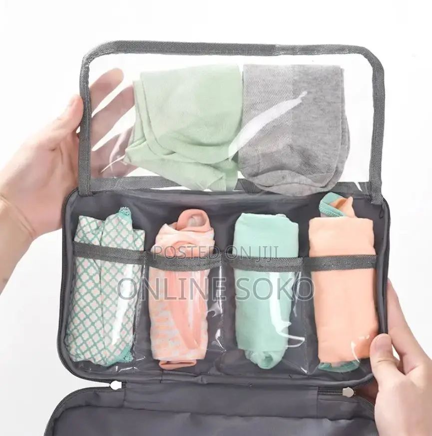 Multipurpose Travel Underwear Toiletry Makeup Organizer Storage Bag