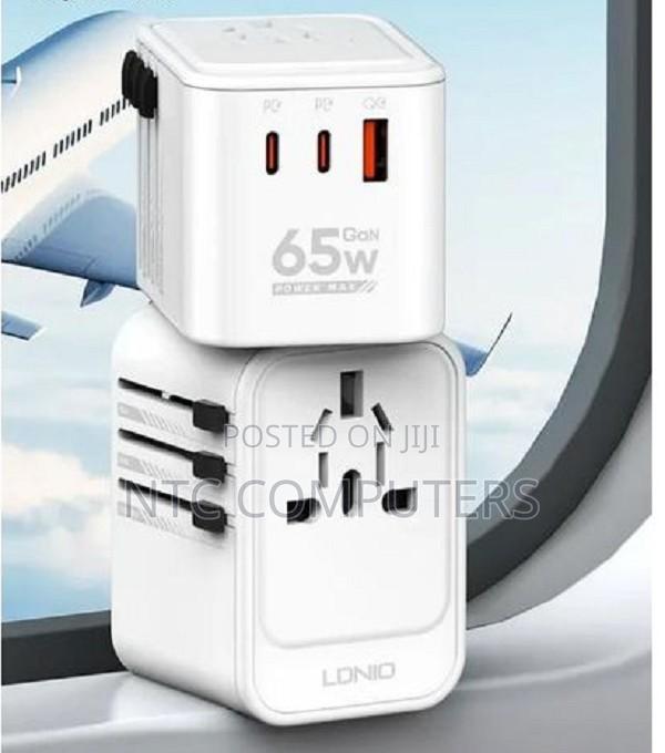 Ldnio Travel Adapter Charger 65w Gan With Type C Charging(Z6)