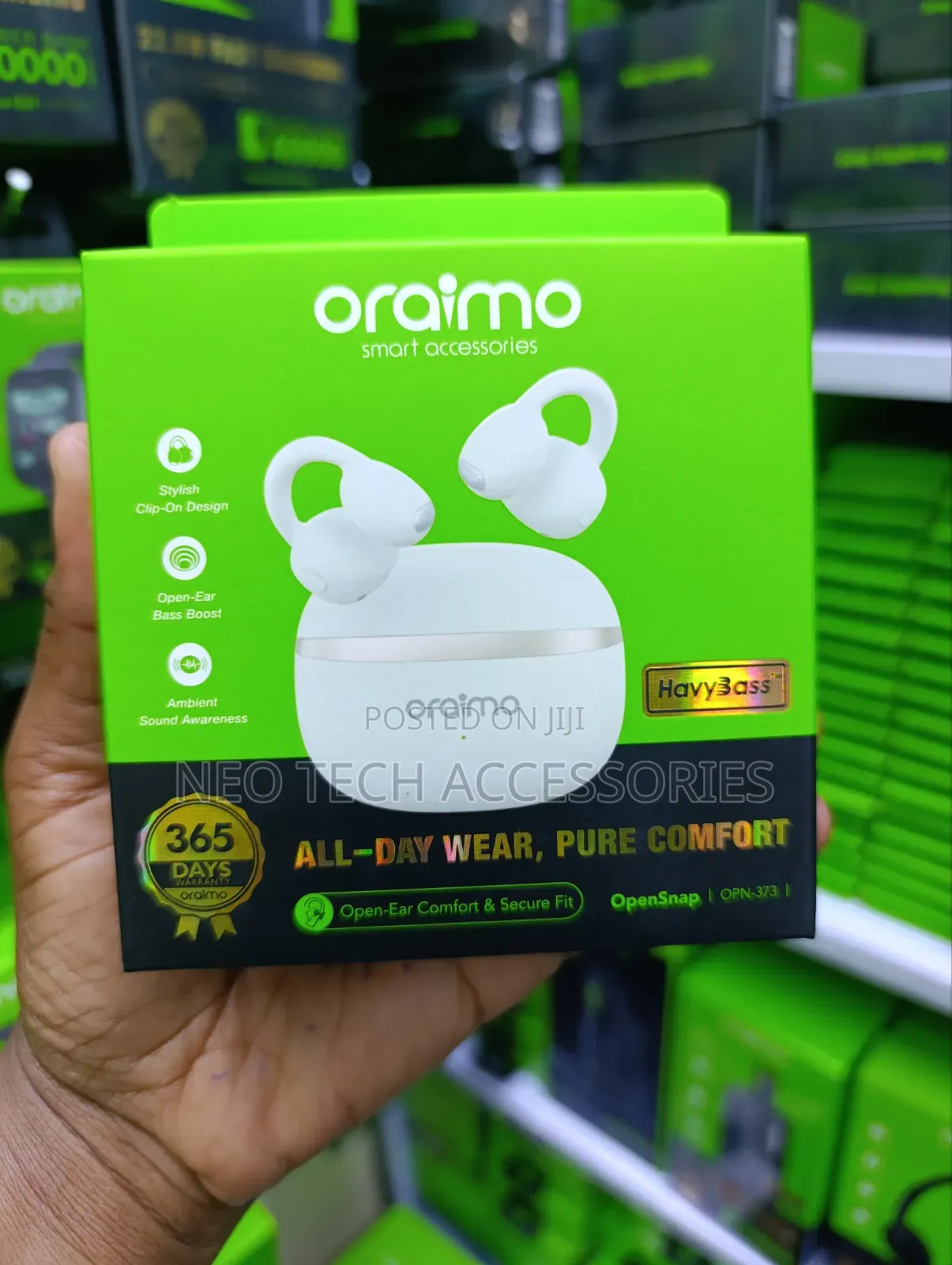 Oraimo Opensnap Open-Ear Earbuds