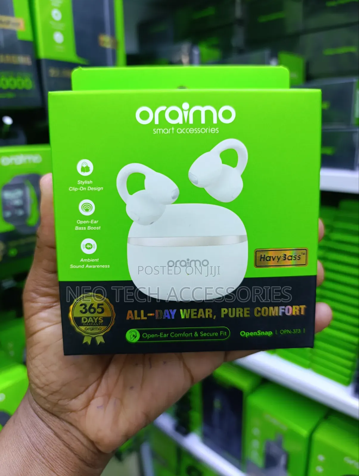 Oraimo Opensnap Open-Ear Earbuds