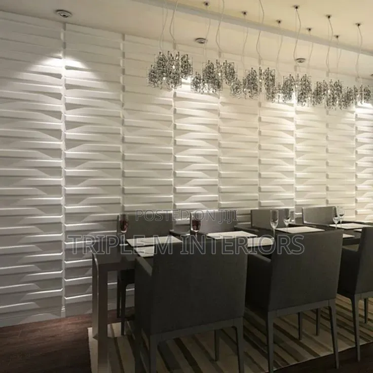 Ultra Modern Accent Wall With 3d Wall Panels