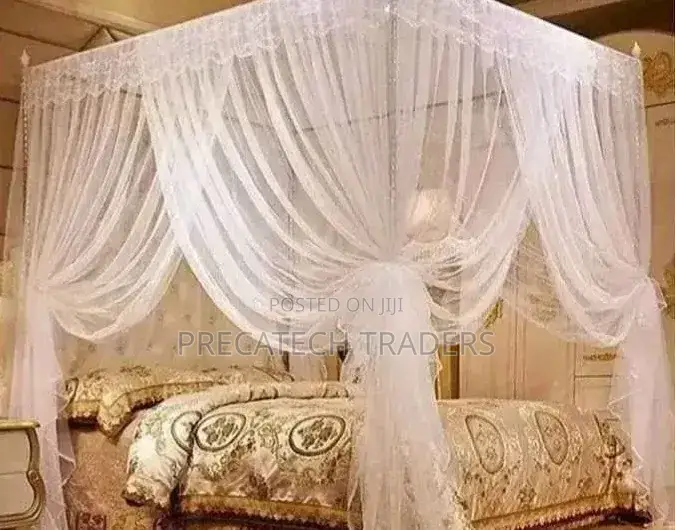 4-Stand Mosquito Net With Lace Design