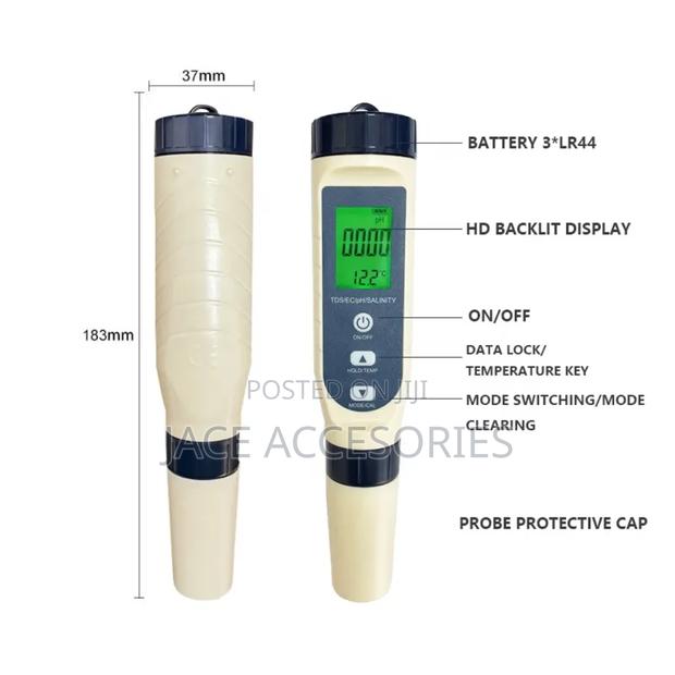 Digital 5 in 1 Water Quality Tester - thumbnail 4