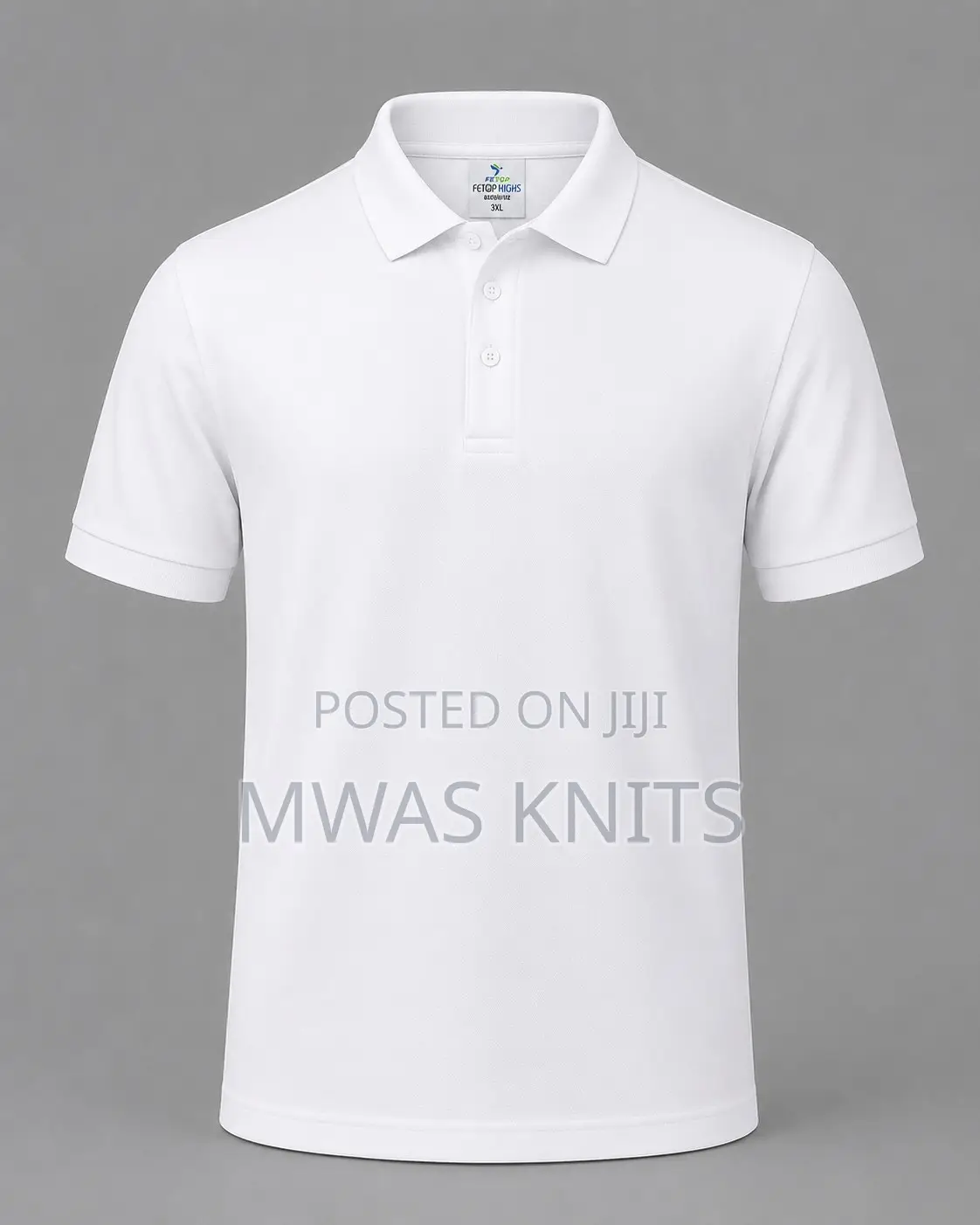 White Plain Polo T Shirt Cotton Fashion