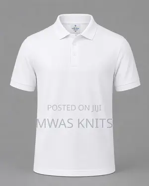 White Plain Polo T Shirt Cotton Fashion