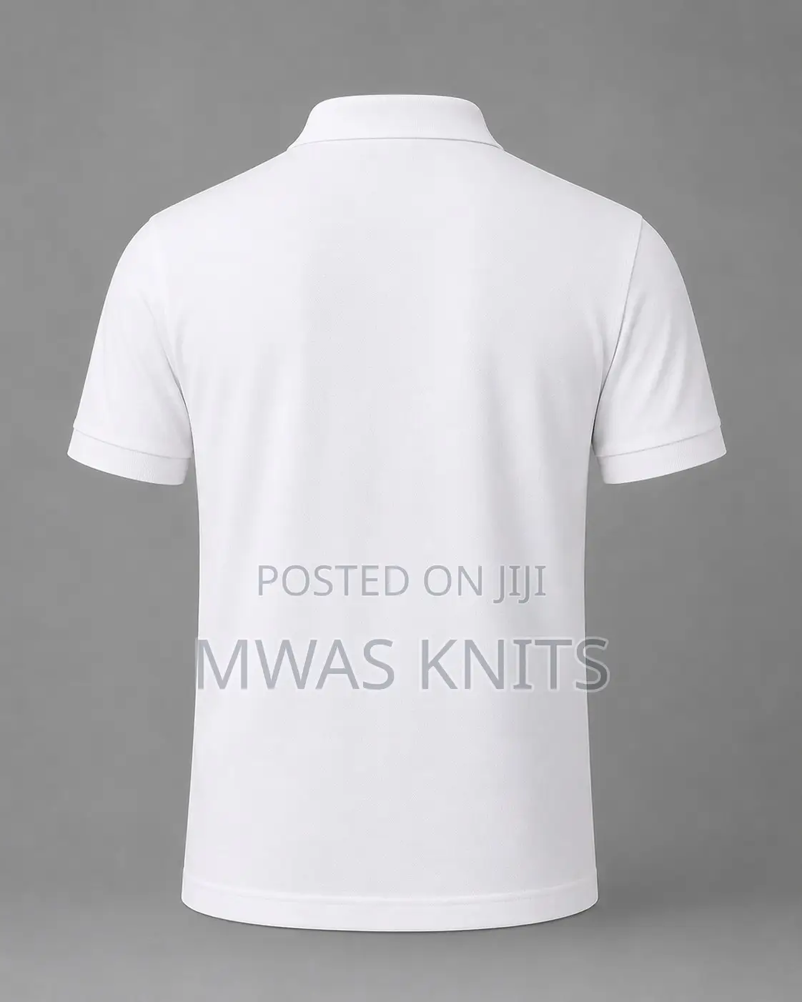 White Plain Polo T Shirt Cotton Fashion
