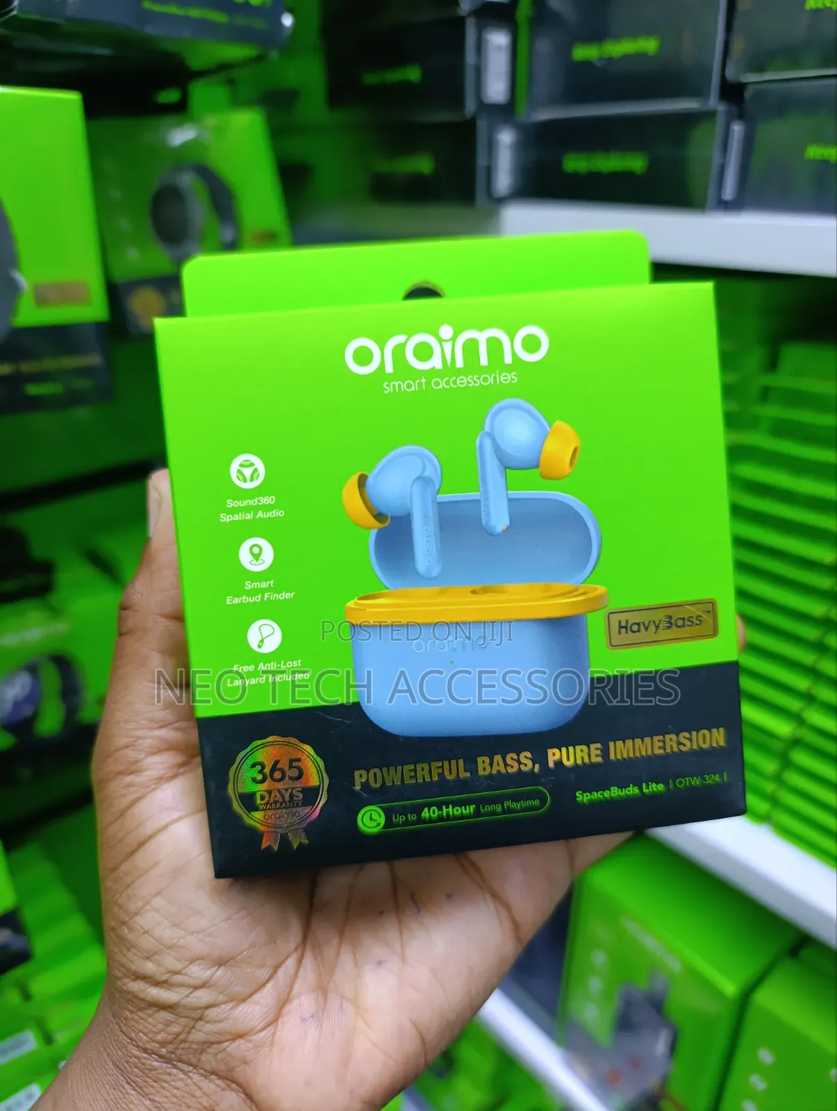 Oraimo Spacebuds Lite (Color: Cyan Blue)