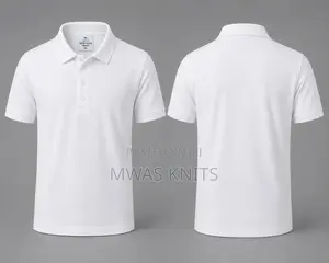 White Plain Polo T Shirt Cotton Fashion