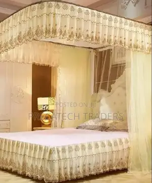 Two-Stand Bed Mosquito Net Canopy
