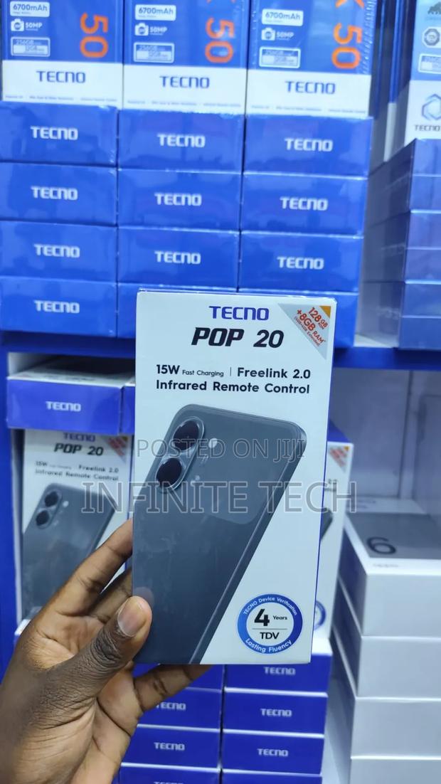 New Tecno Pop 20 128 GB Black - thumbnail 2