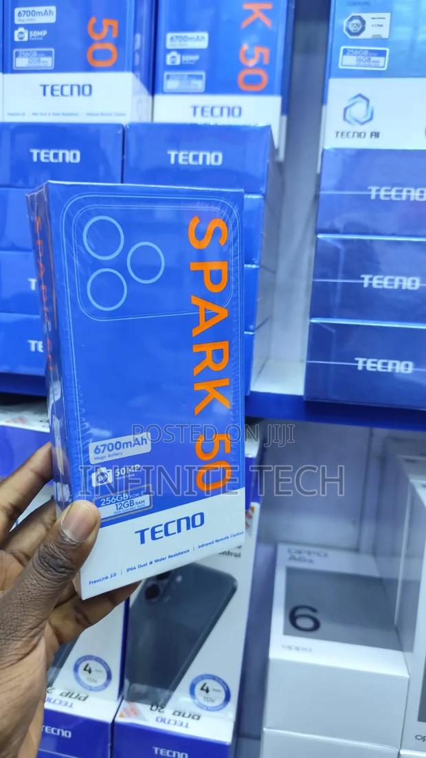 New Tecno Spark 50 128 GB Black - thumbnail 3
