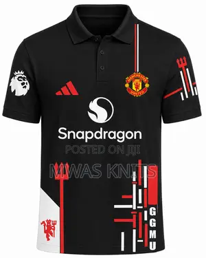 Manchester United Black Polo Jersey