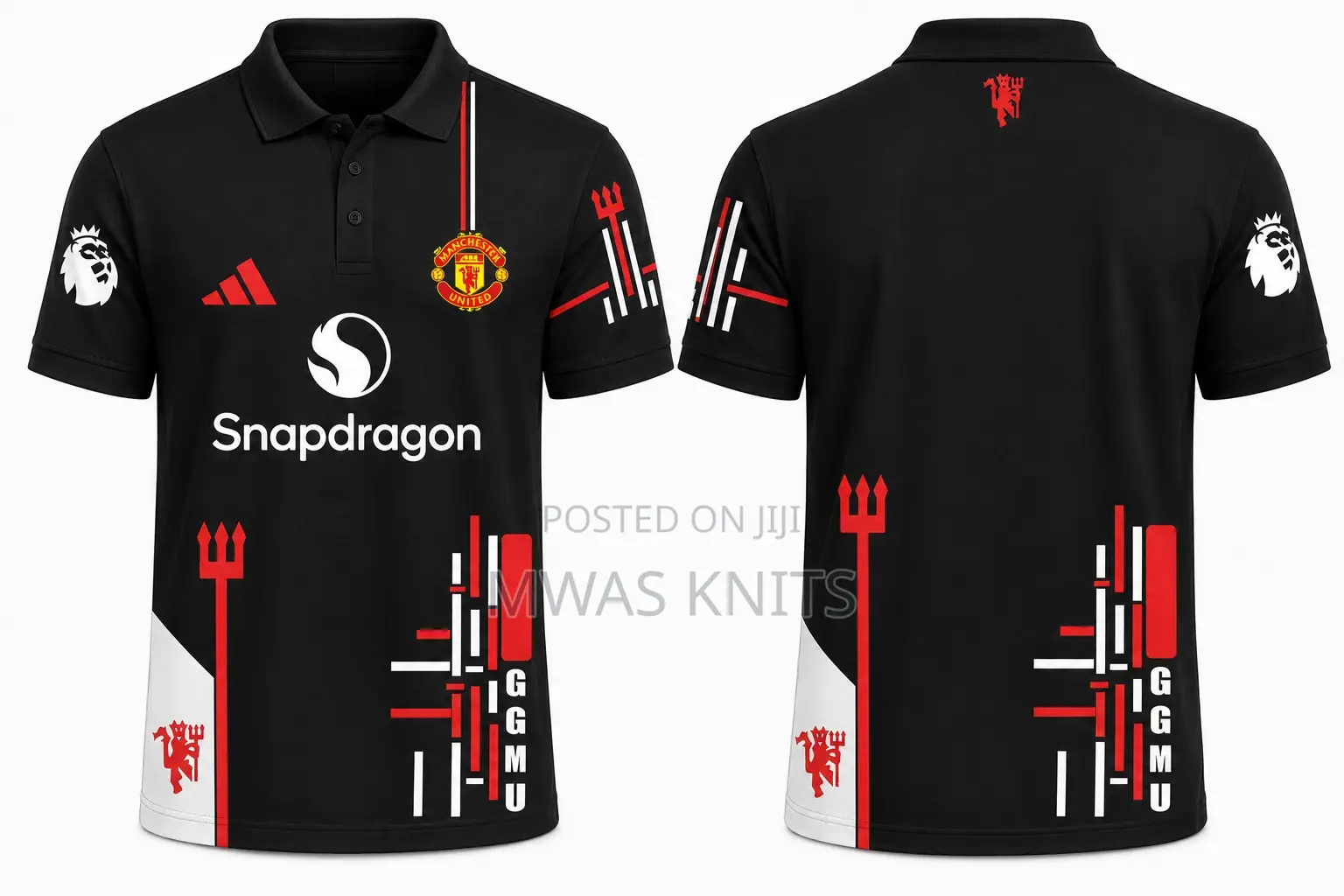 Manchester United Black Polo Jersey
