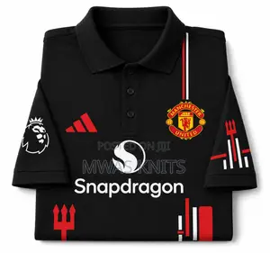 Manchester United Black Polo Jersey