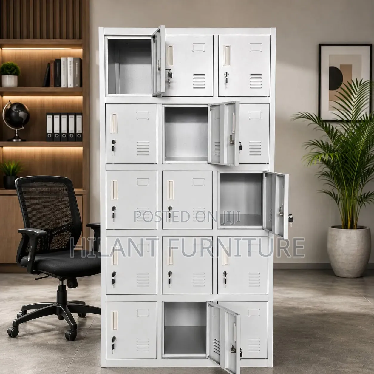 15 Doors Lockable Steel Cabinet