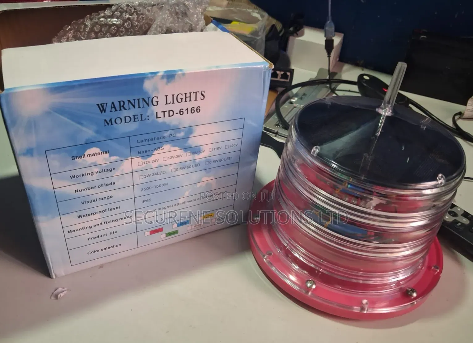 LTD-6166 Solar-Powered Warning Light