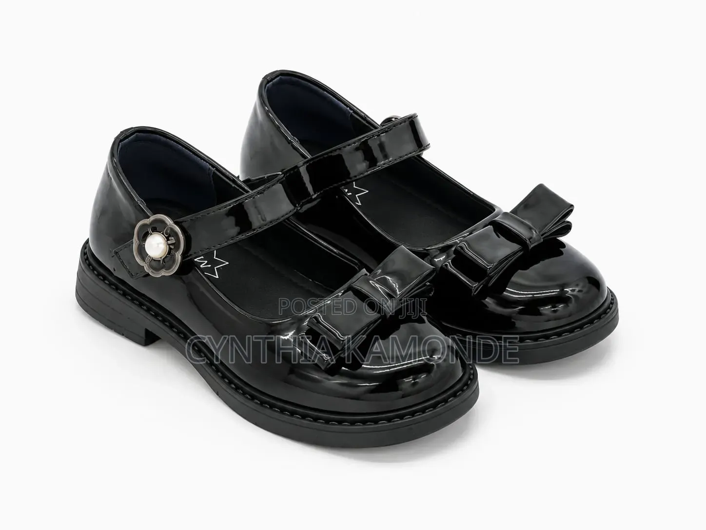 Girls Wet Look Shoes