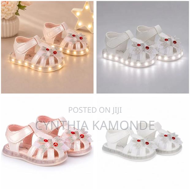 Pink White Kids Shoes
