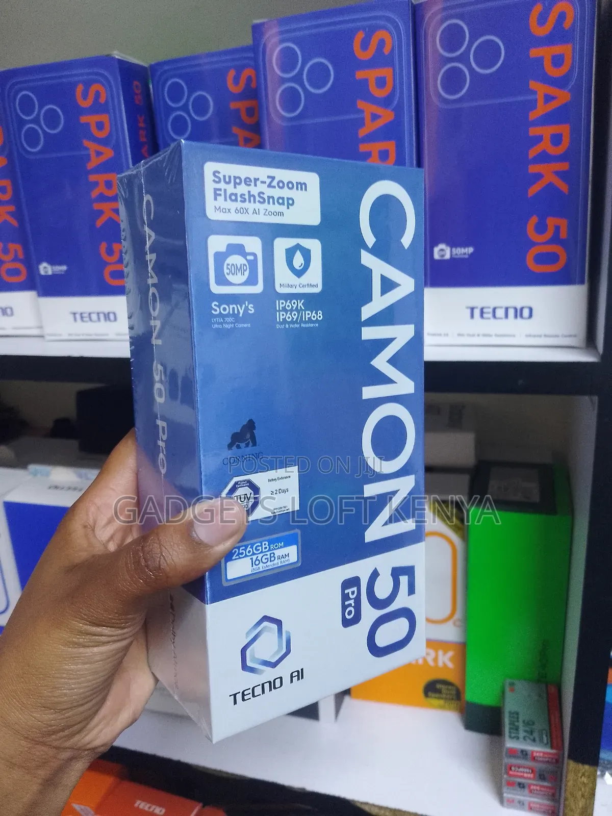 New Tecno Camon 50 Pro 256 GB Gray