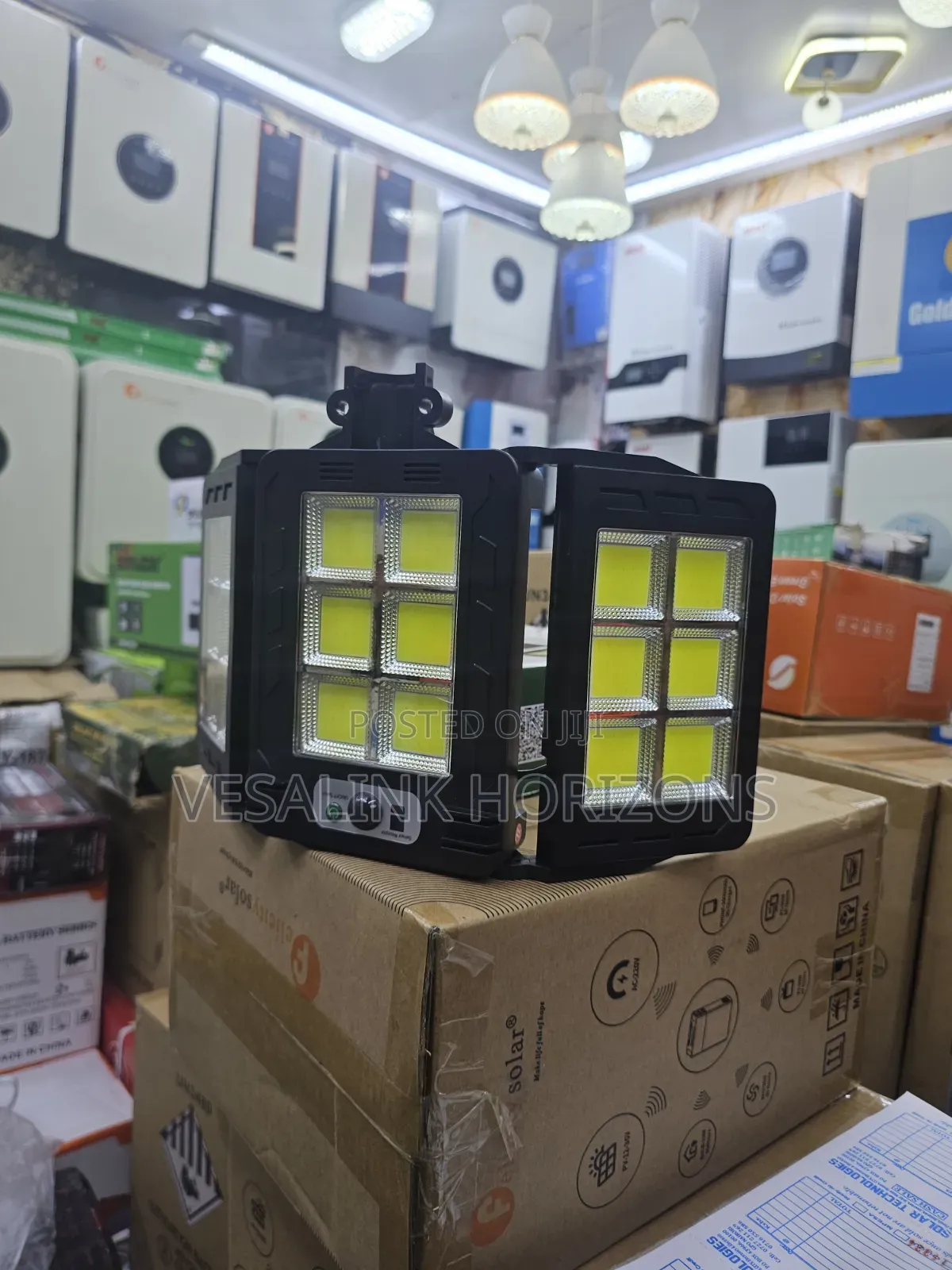 High-power Solar Flood Light Jsot 300w With Smart Sensor Foldable