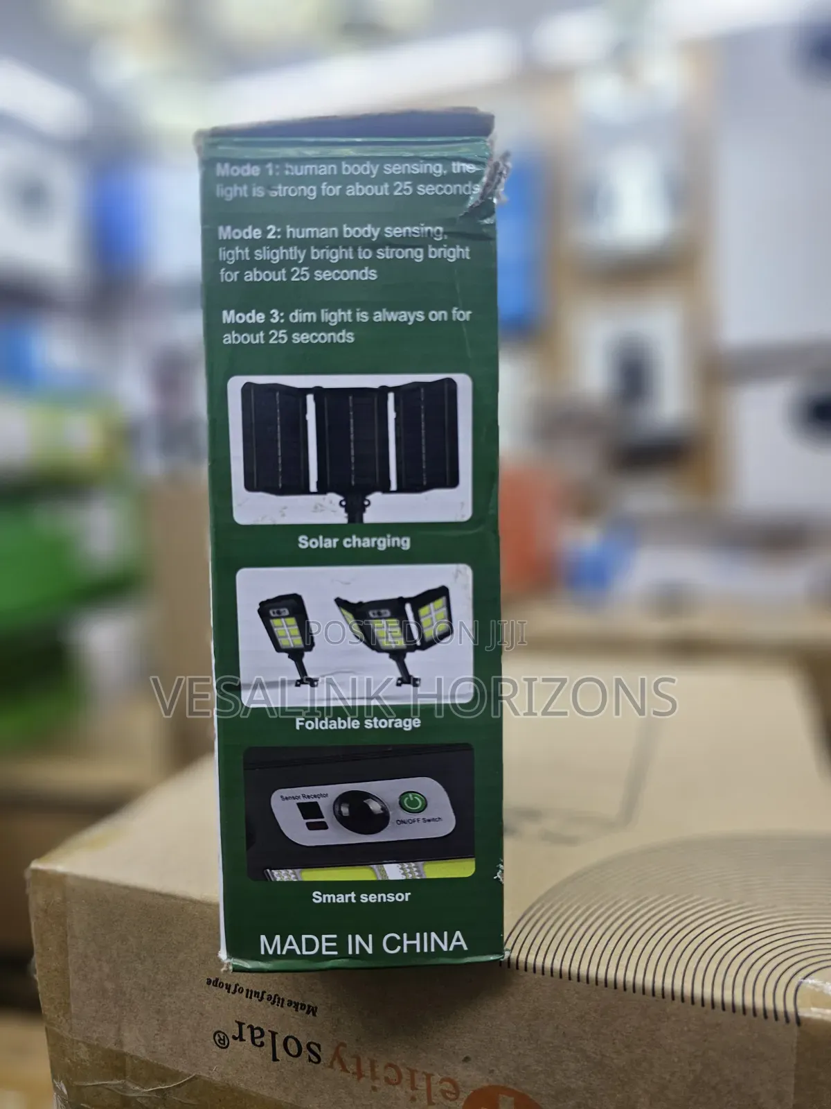 High-power Solar Flood Light Jsot 300w With Smart Sensor Foldable