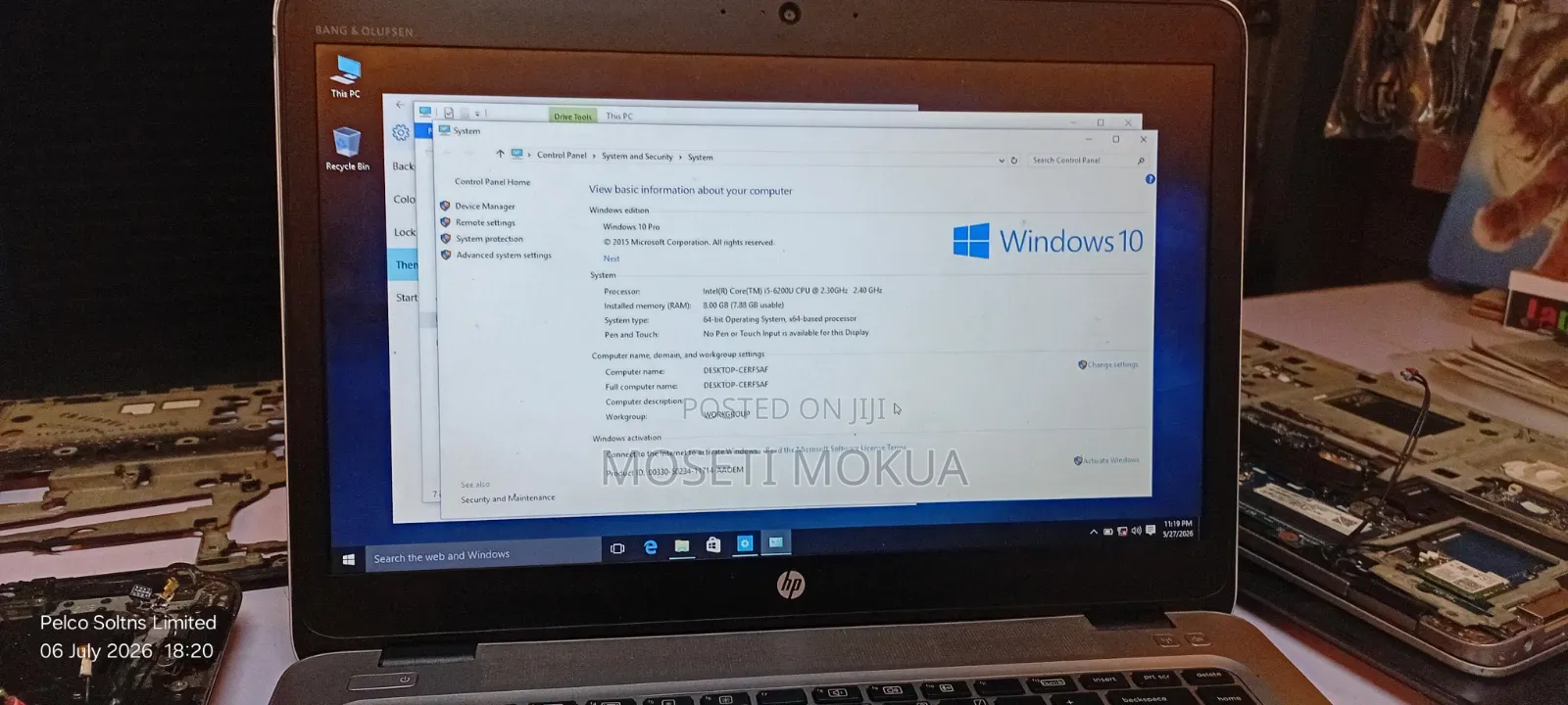 Laptop HP EliteBook 840 G3 8GB Intel Core i5 SSD 256GB