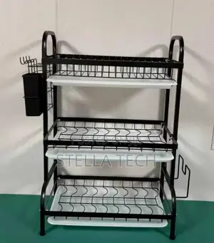 Executive Carbon Black Advanced 3 Layer Dish Rack