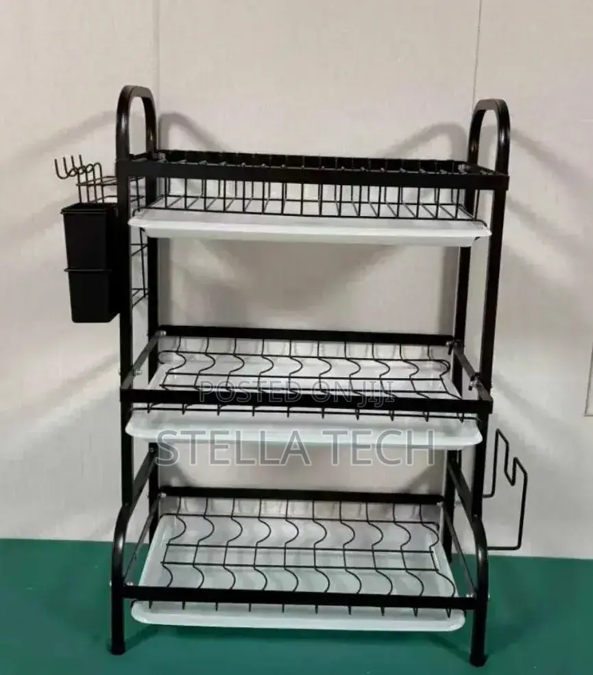 Executive Carbon Black Advanced 3 Layer Dish Rack