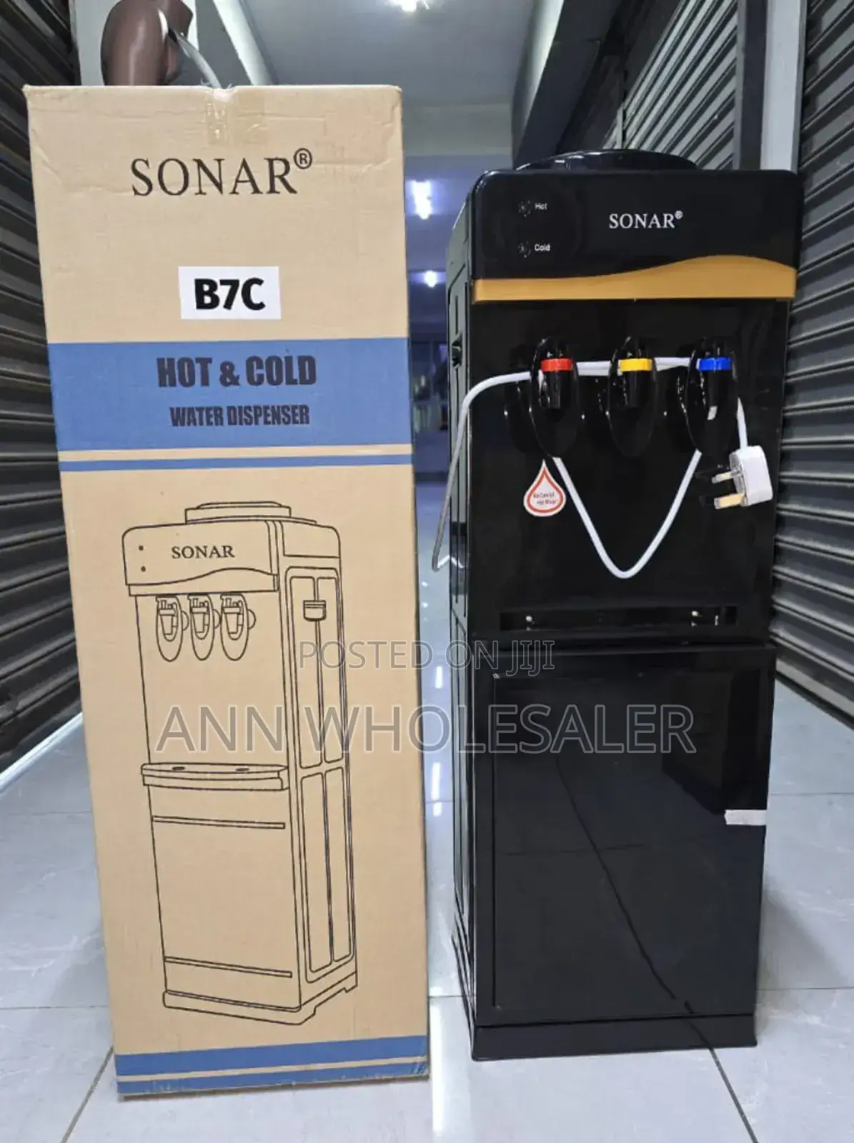 Black Sonar B7c Hot and Cold Water Dispenser