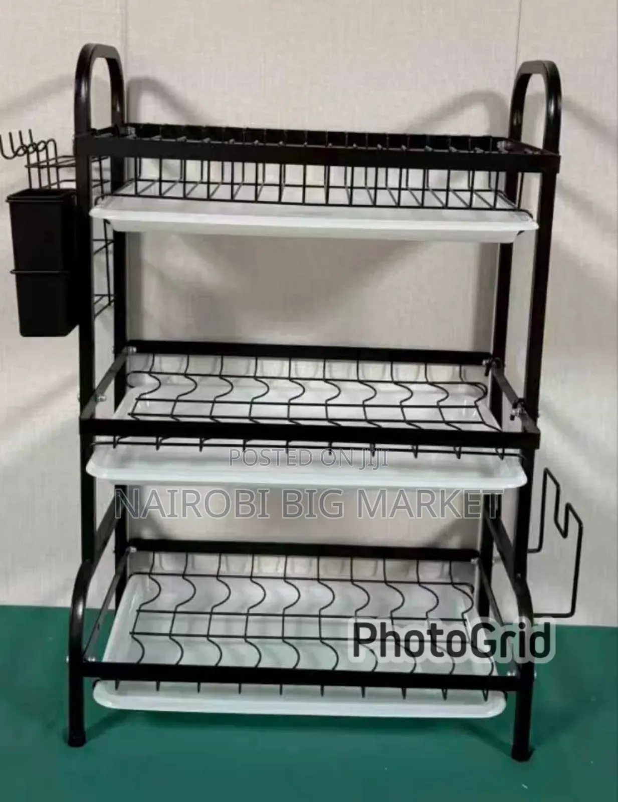 Executive Carbon Black Advanced 3 Layer Dish Rack