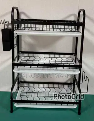 Executive Carbon Black Advanced 3 Layer Dish Rack