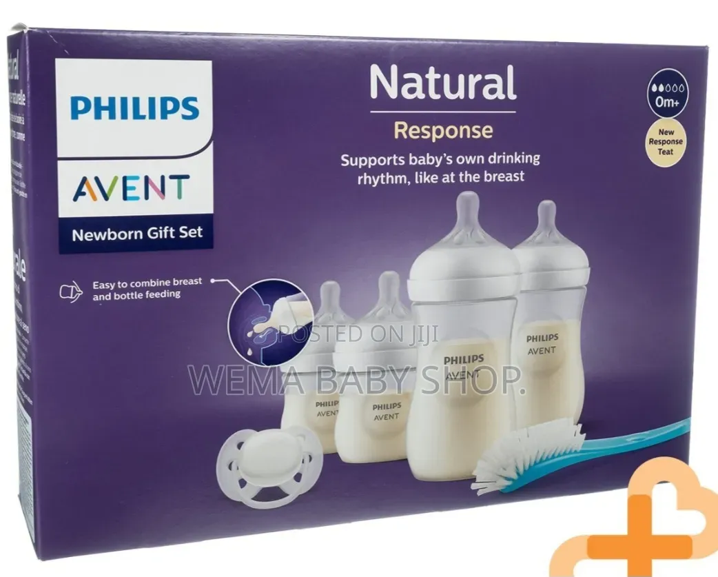 Philip Avent Natural Response Newborn Gift Set -Bottles/Pacifier/Brush