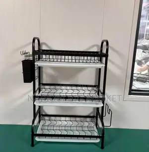 Executive Carbon Black Advanced 3 Layer Dish Rack