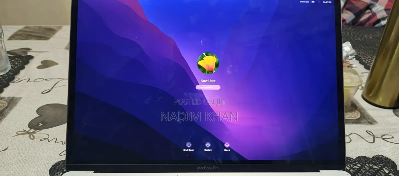 Laptop Apple MacBook Pro 2017 16GB Intel Core i7 HDD 512GB
