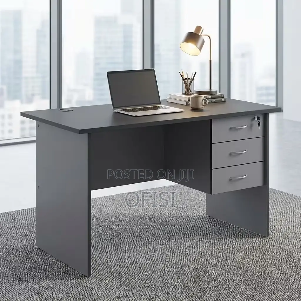 Office Desk; 1.2 Meters Grey Home Office Study Desk