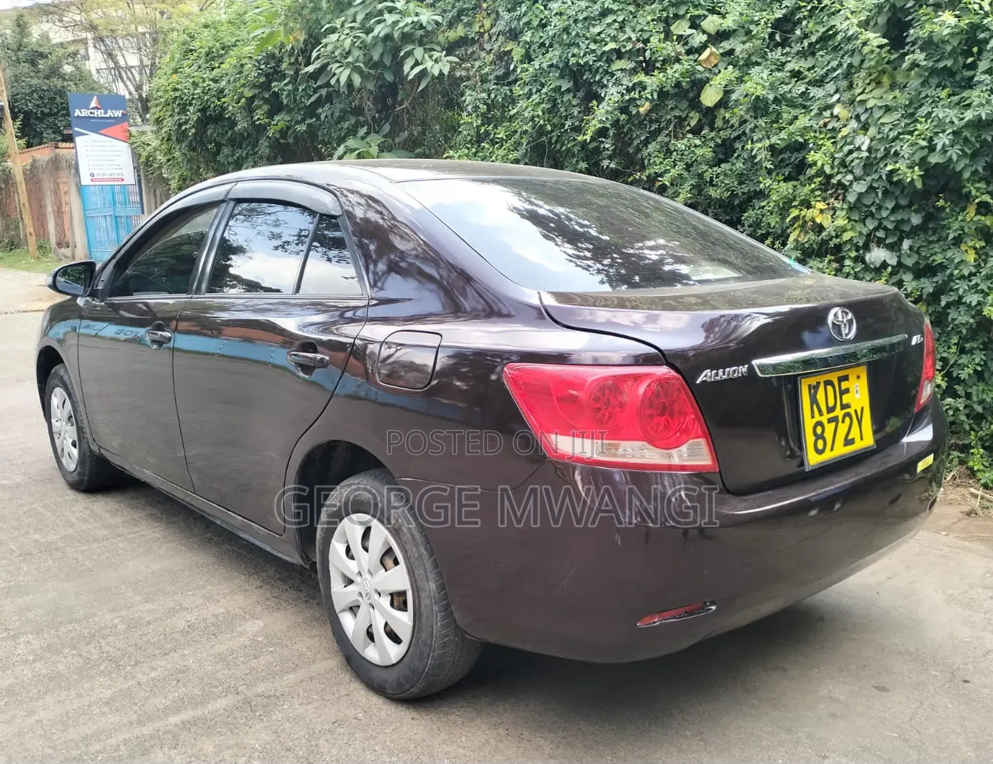 Toyota Allion 2015 Maroon